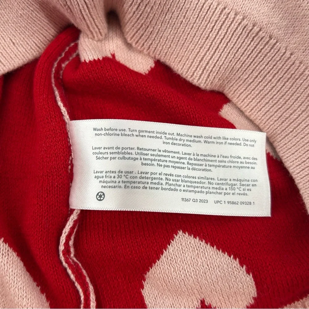NWT Carter’s Pullover All Over Heart Print Sweater Pink and Red Size 18 Months